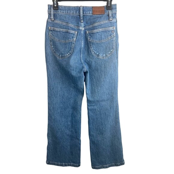 Madewell Womens 11" High-Rise Flare Jeans Medium Wash Denim Casual Fit Size 28 - Picture 3 of 14